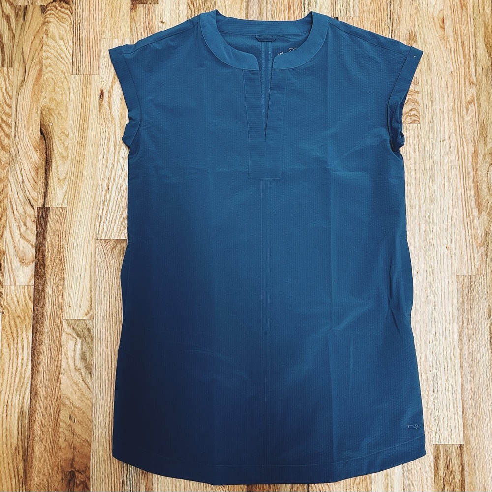 NWT medium VINEYARD VINES Blue Performance Dress